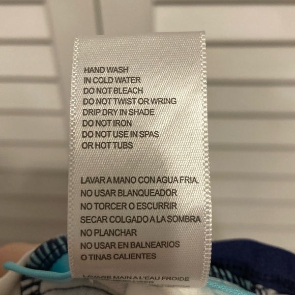 Beach House Blue And White Striped Halter Tankini Size 6 - Picture 9 of 9